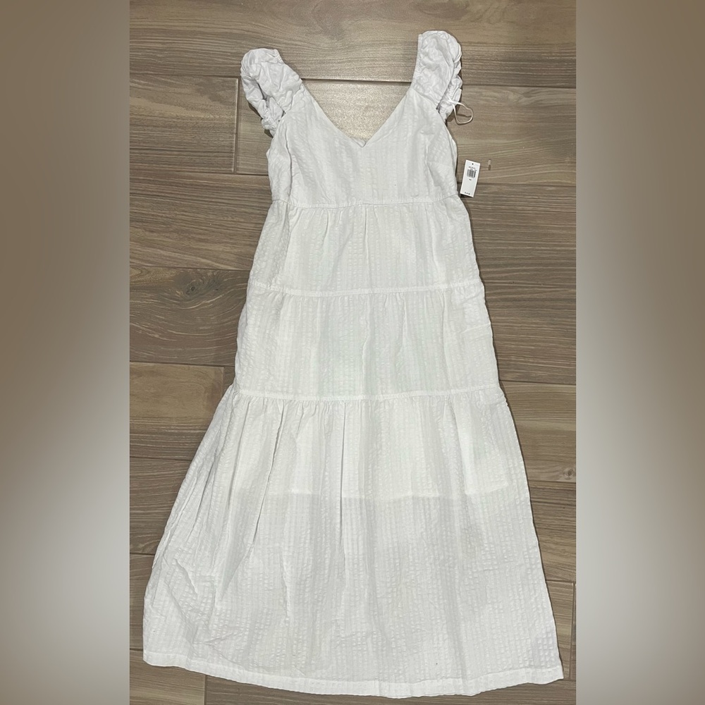 White maxi dress
